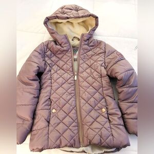Kensie Girl Quilted Hooded Jacket T6x. Hood Soft Fleece inside Great Condition